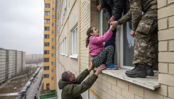 Пятеро дагестанцев спасли девушку, сидевшую на подоконнике многоэтажки в Норильске
