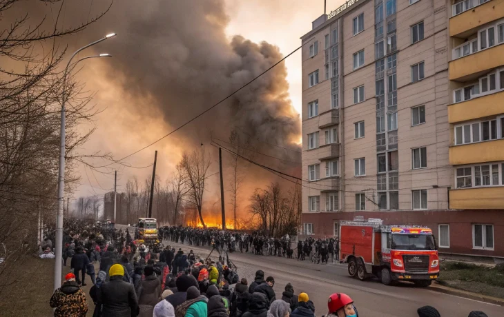 В Красноярске пожар в многоэтажке заставил эвакуировать более сотни человек В Красноярске пожар в многоэтажке заставил эвакуировать более сотни человек